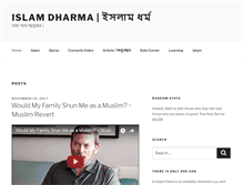 Tablet Screenshot of islamdharma.com